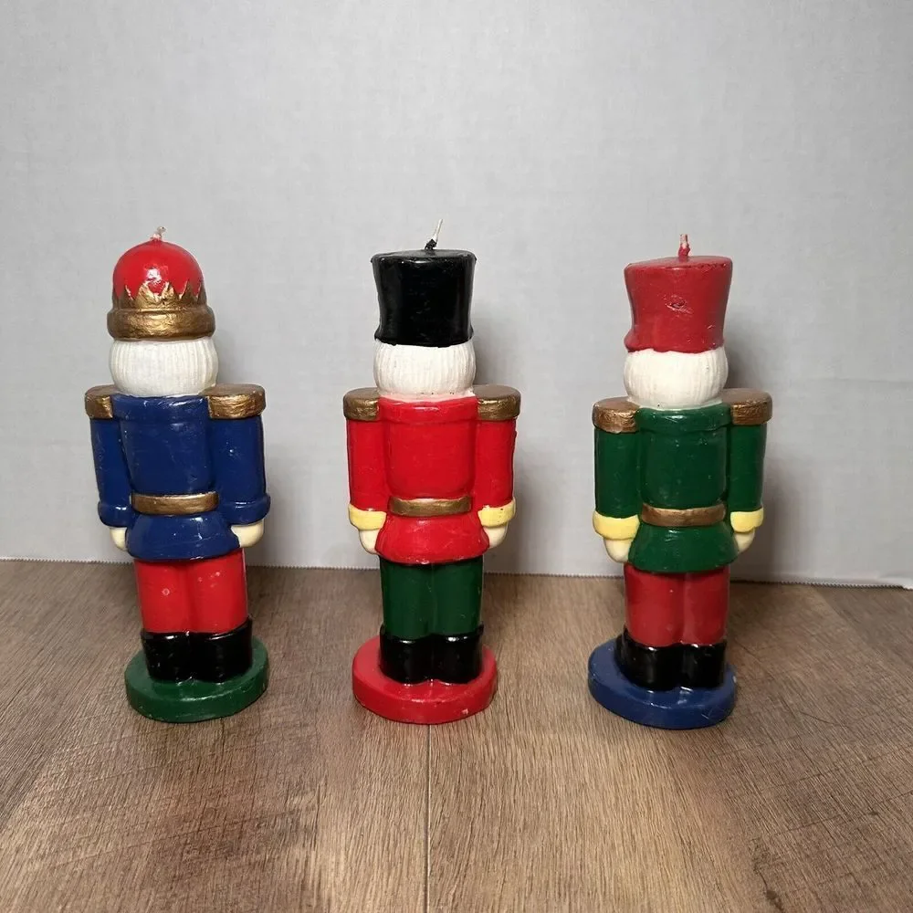 Nutcracker  Set Of 3 Candles Christmas‎ Joy Soldiers 8